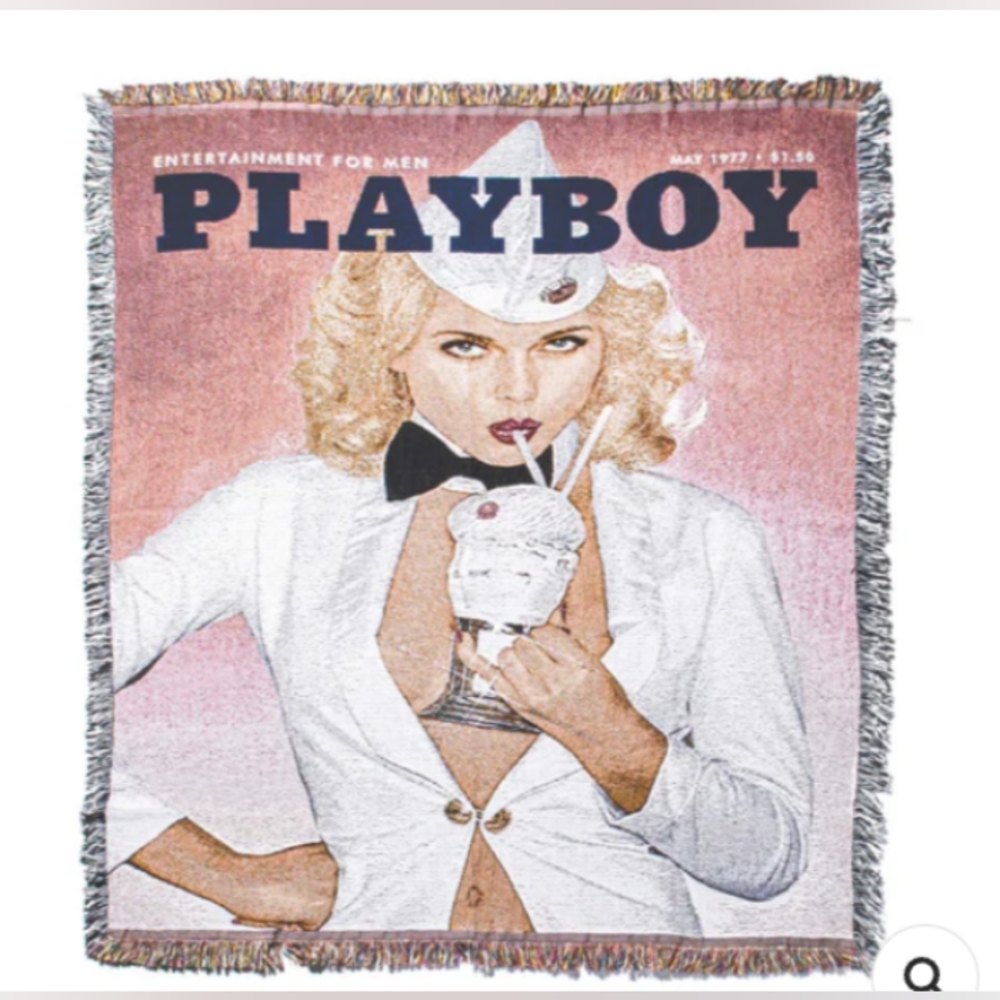 New Playboy  Throw/Blanket Cover art May 1977
